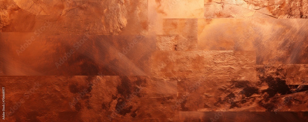 Shiny copper wall texture