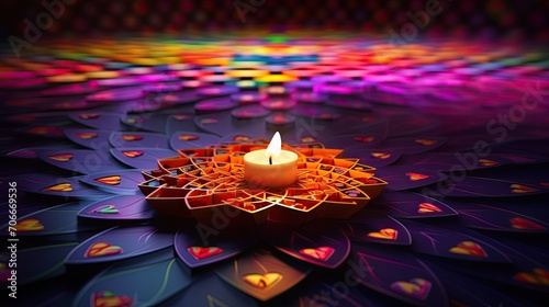 Diwali festival lights celebration photo