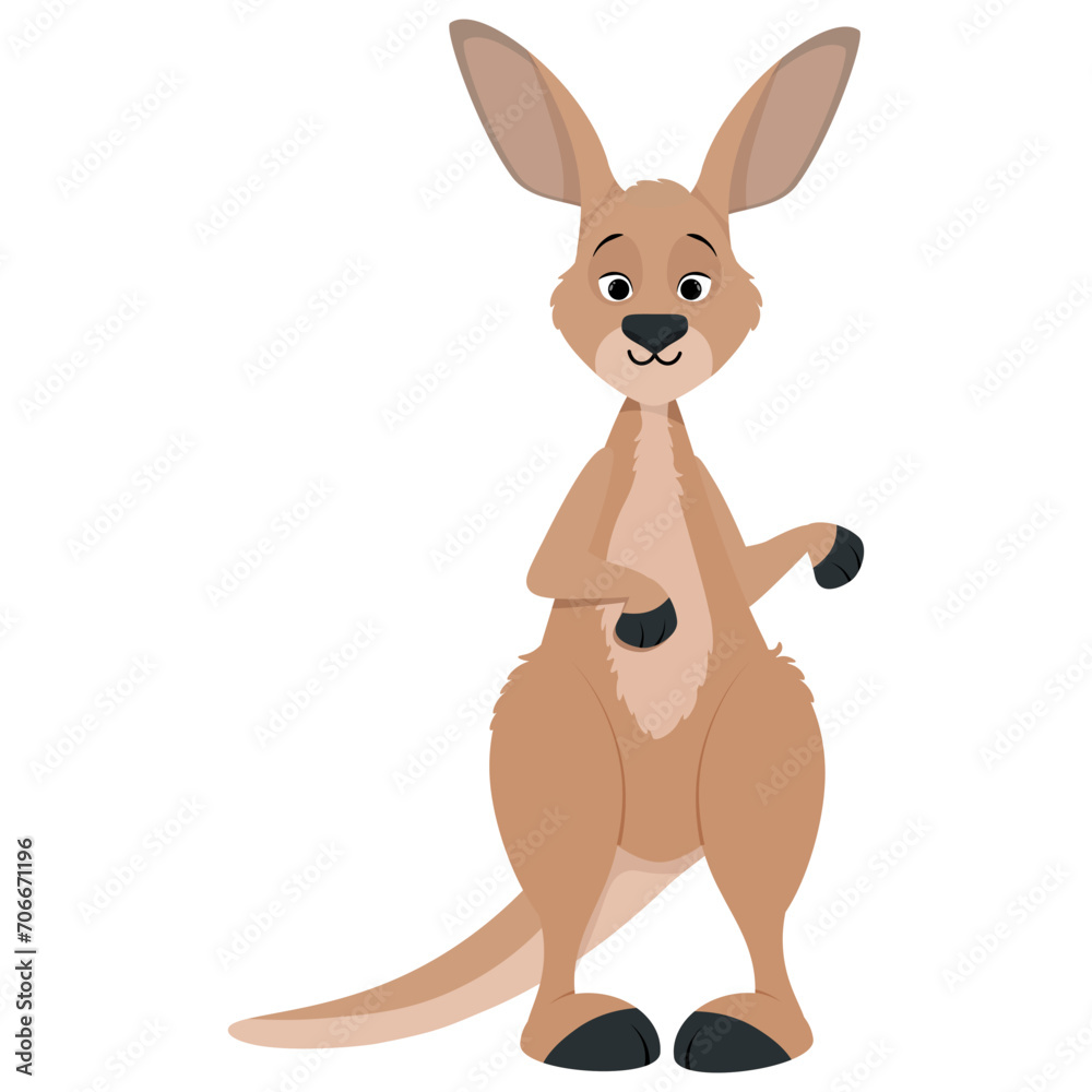 Cute cartoon kangaroo for Australia Day Cute cartoon kangaroo for Australia Day