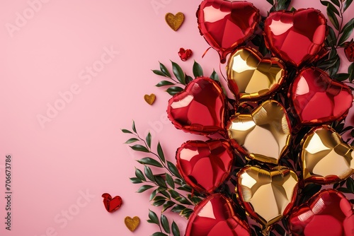 heart balloon, valentines day background
