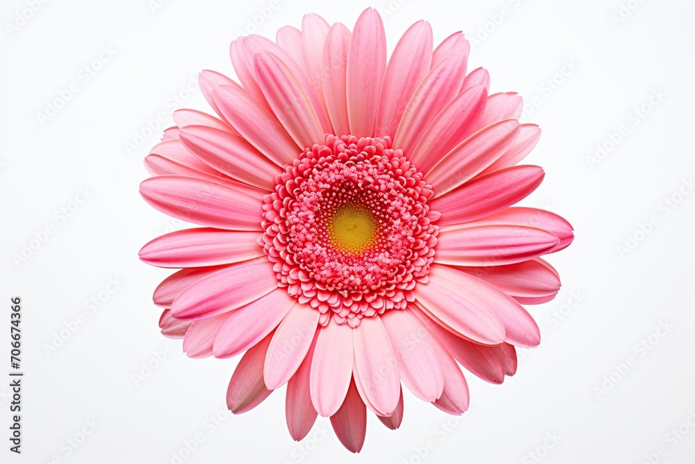 Gerbera flower isolated on white background