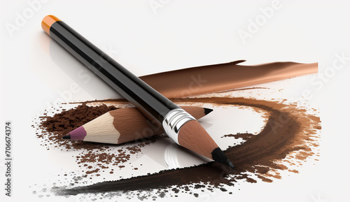 Beauty makeup cosmetics eyelash mascara eyebrow pencils image photo