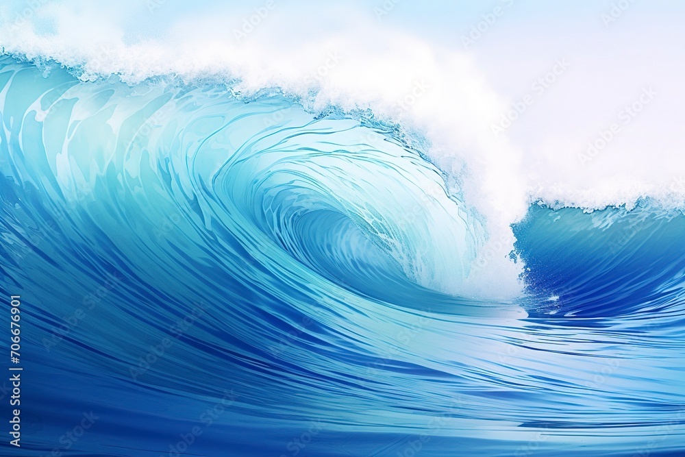 Blue wave background