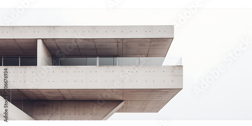 Uma fotografia que mostra as linhas limpas e o design minimalista de uma obra-prima da arquitetura modernista, enfatizando a funcionalidade e simplicidade photo