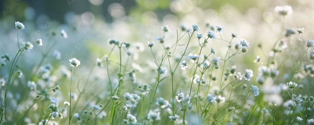 a large field with grass and flowers behind it a large field with grass and flowers behind it
