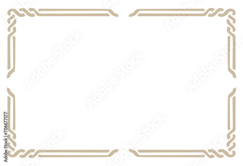 golden frame for text frame for text and photo, Vector frame line decor vector label simple line, vector decorate element