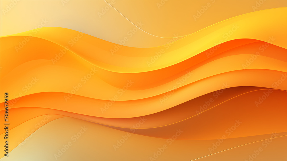 Abstract wavy yellow-orange background. Abstract wavy yellow-orange background.