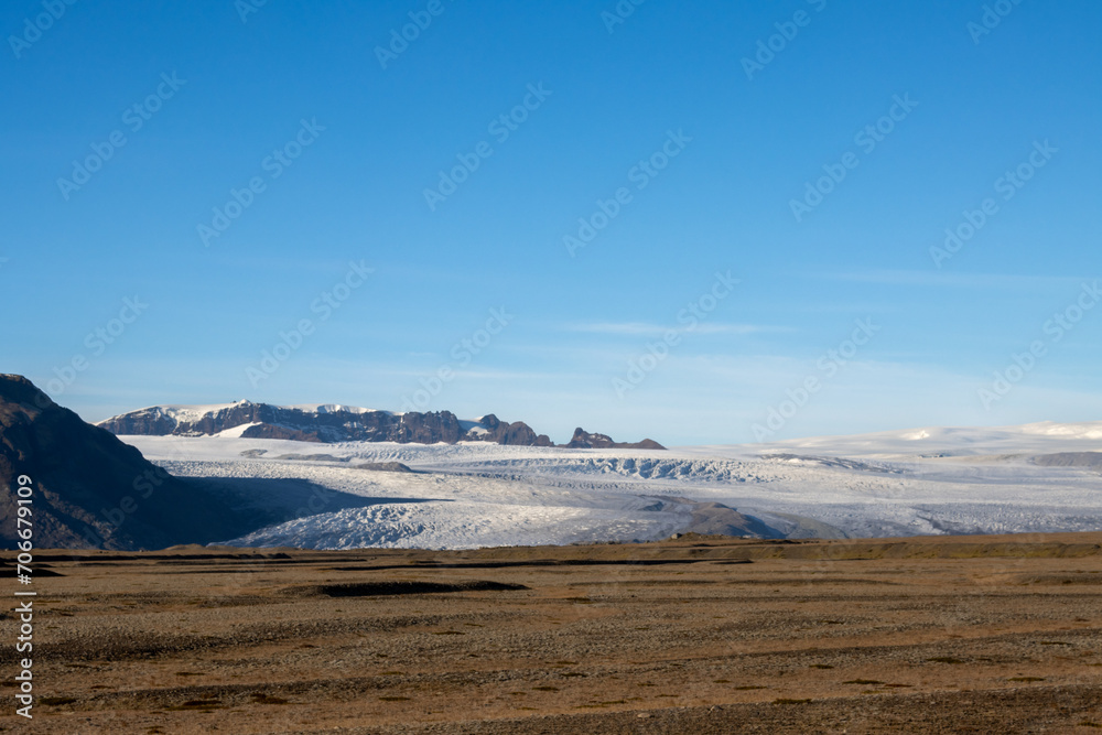 Biggest glacier in Europe, Vatnajokull, Iceland Biggest glacier in Europe, Vatnajokull, Iceland
