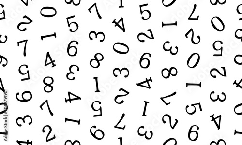 ランダムな数字パターン背景