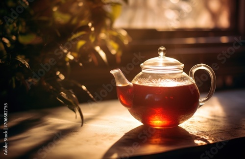 a white teapot in the sun