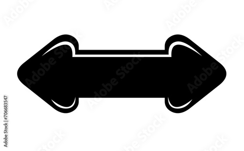 vector illustration icon arrow indicating left and right