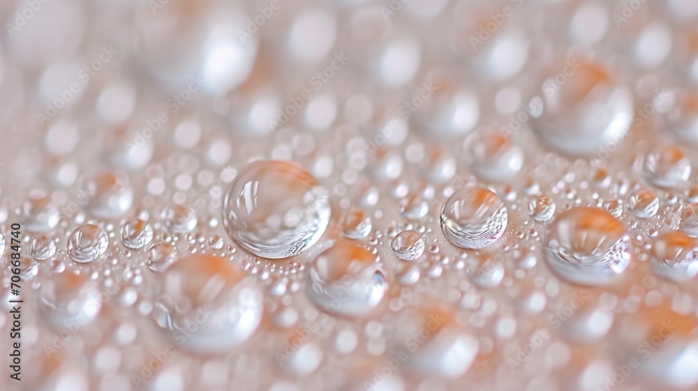 A close up of water droplets on a surface. A close up of water droplets on a surface.
