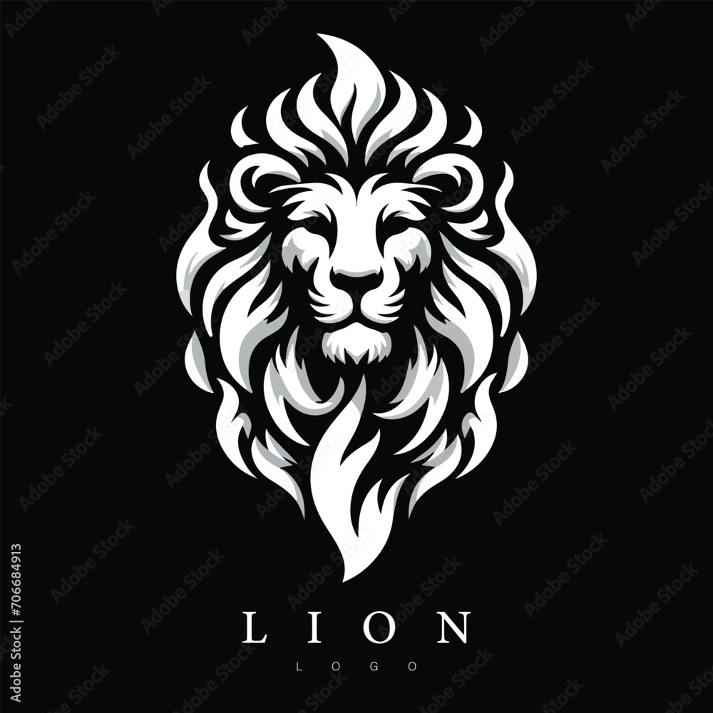 Lion logo template Lion logo template
