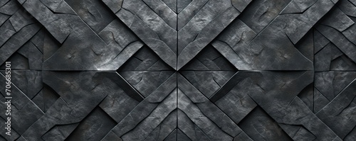 Symmetric slate triangle background pattern