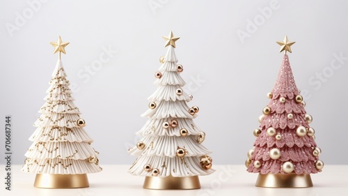 Christmas handmade tree decorations ideas picture AI Generated Image
