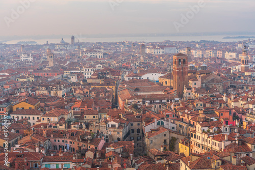 Venice Panoramic City view from top during sunset phase © Wolfgang Hauke
