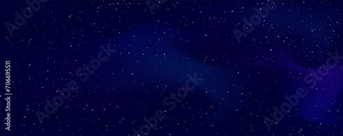 Fototapeta Naklejka Na Ścianę i Meble -  Night starry sky with nebula background. Constellation is illuminated by myriads of stellar bodies with brilliance of distant cosmos and vector universe