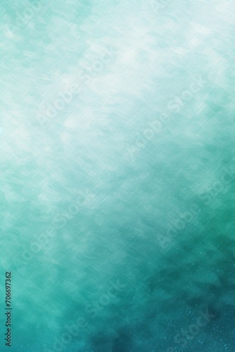 Teal white grainy background, abstract blurred color gradient noise texture banner © Lenhard