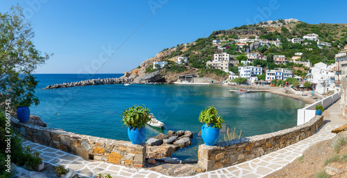 Fototapeta Naklejka Na Ścianę i Meble -  Therma village on Ikaria island with thermal springs, Greece.