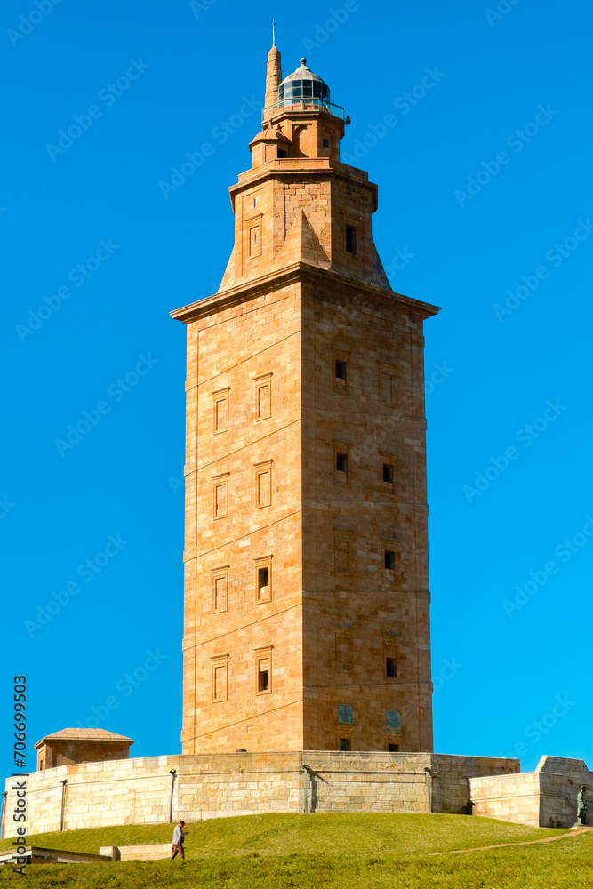 Hercules tower, A Coruna, Galicia, Spain. High quality photo