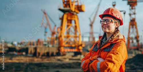 women working in construction