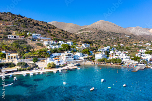 Beach of Platis gialos on Syros island, Greece. © gatsi