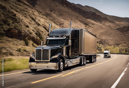 On the Road Truck Drivers Navigating Highways, Delivering Cargo, and Embracing the Trucking Life photo