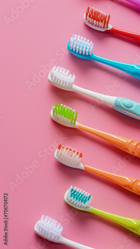 Toothbrushes minimal background