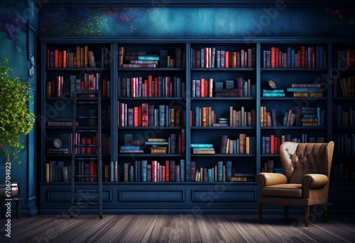 books in a library