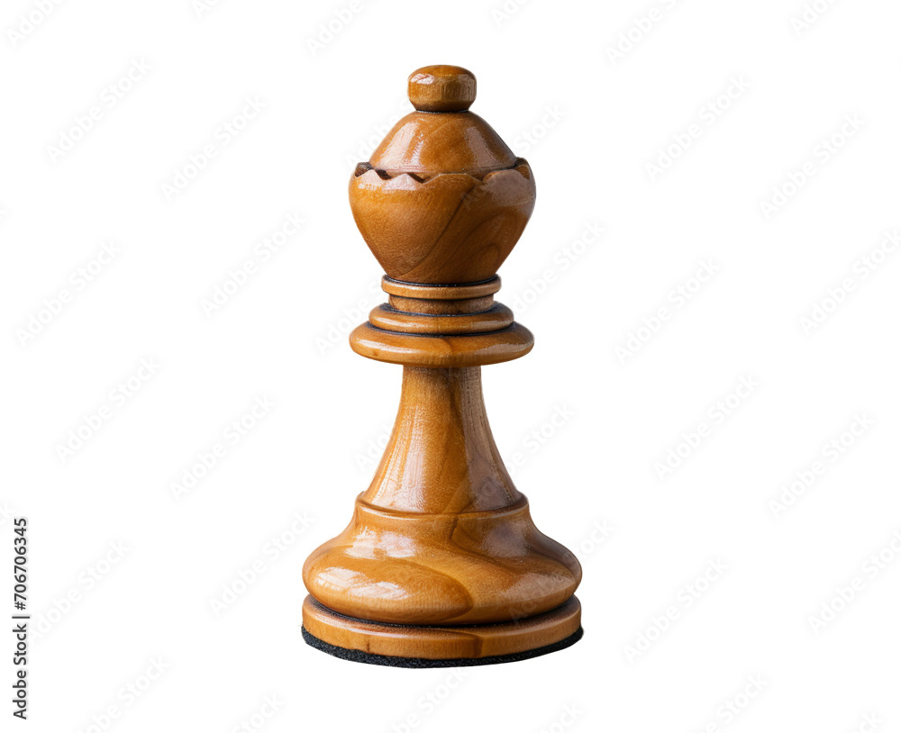Pawn chess piece on transparent background. Generative AI. Pawn chess piece on transparent background. Generative AI.