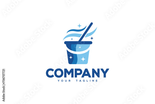Logo design designated to the cleaning industry. 