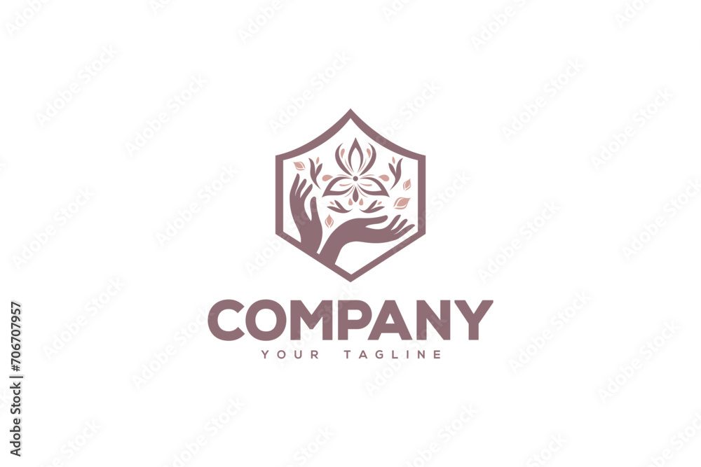 Nail Salon is a logo design of two feminine hands with a beautiful flower in the center inside an oval shape. Nail Salon is a logo design of two feminine hands with a beautiful flower in the center inside an oval shape.
