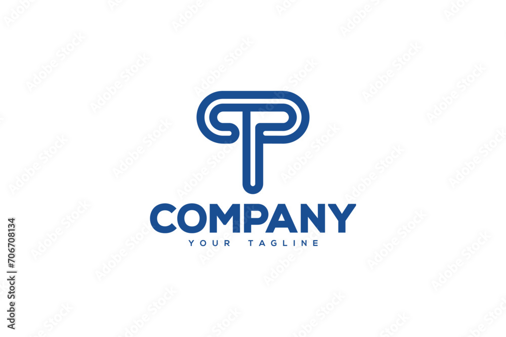 Monogram TP Logo Design - Logo Design Template Monogram TP Logo Design - Logo Design Template
