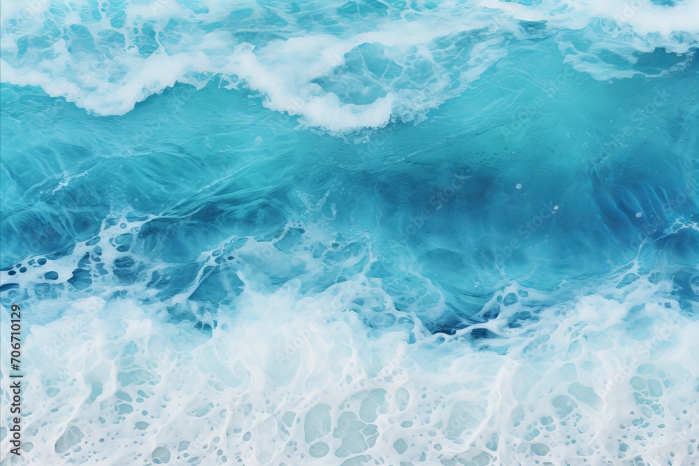 Fototapeta premium Capture a high quality aerial image of a serene ocean scene on a sunny day