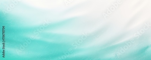 Turquoise white grainy background  abstract blurred color gradient noise texture banner