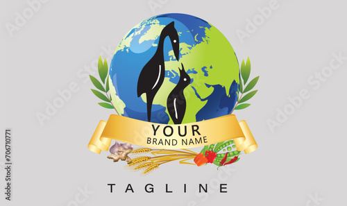 World wildlife day logo, Earth Day logo vector Art, World wetland day logo, save the animal on earth, World migratory birds day