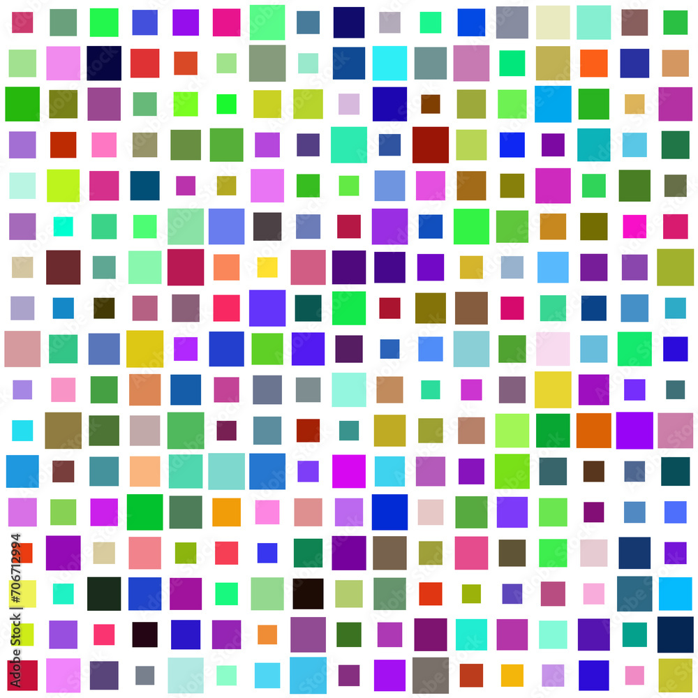 seamless pattern with coloured squares