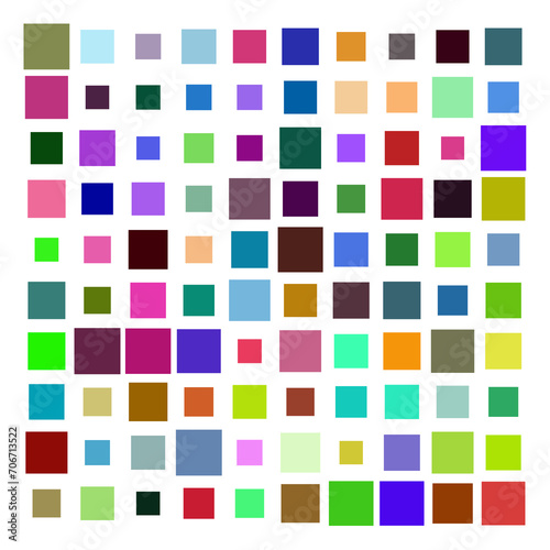 seamless pattern with coloured squares