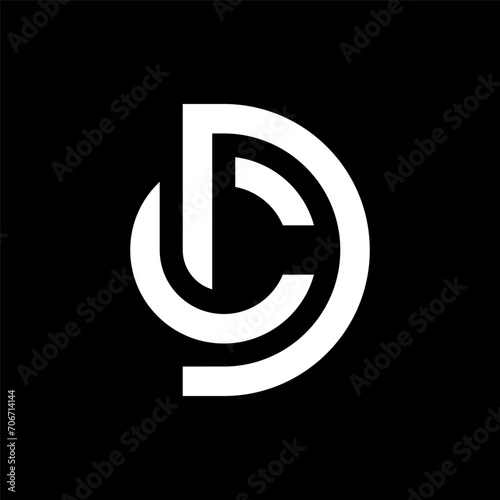 Letter DC or CD creative monogram logo