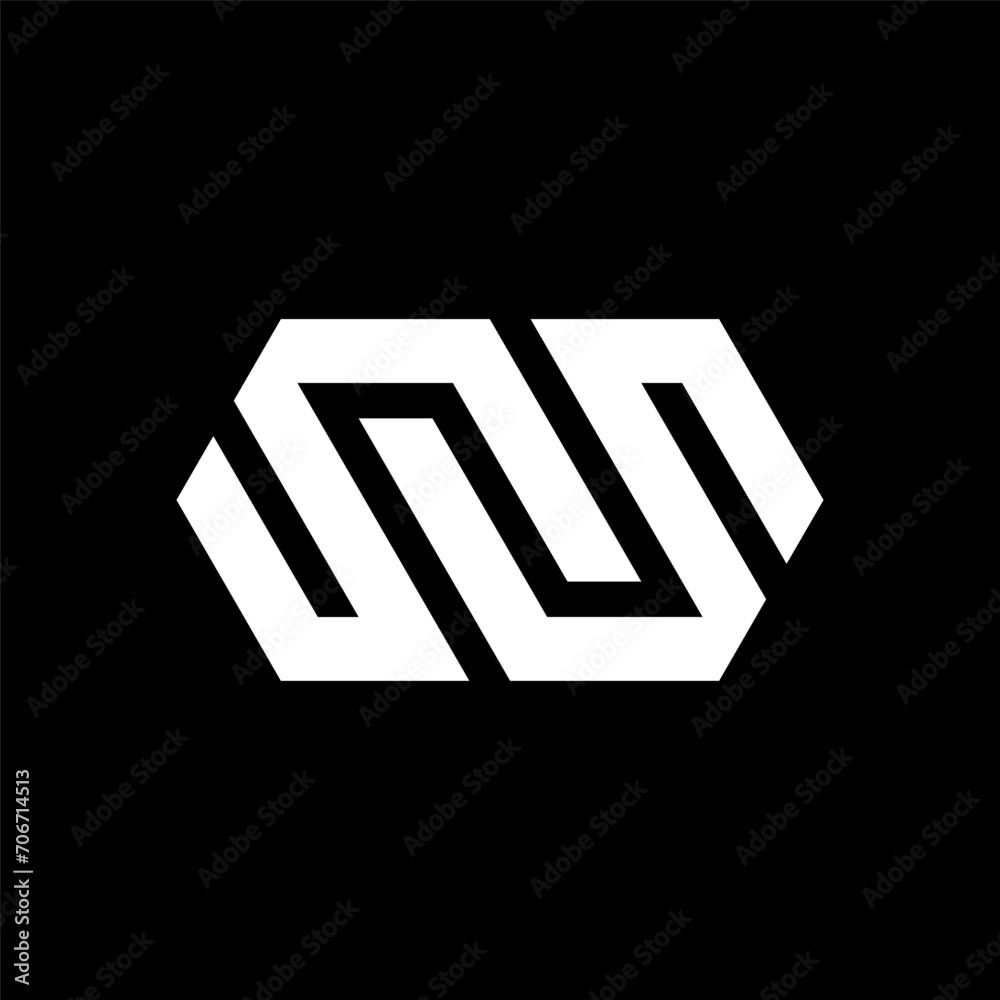 Obraz premium Letter SS creative bold monogram logo