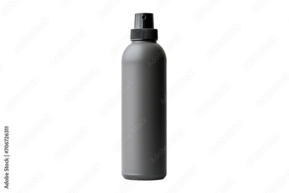 black plastic bottle isolated on white black plastic bottle isolated on white