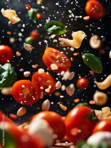 The Art of Pasta: A Culinary Ballet in the Air photo