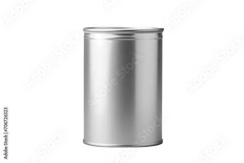 Layout tin can, insulated on white