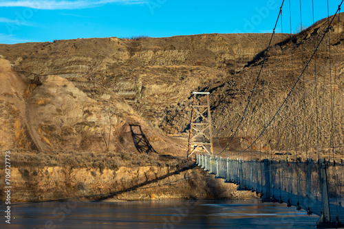 Star Mine Suspension Bridge Drumheller Alberta Canada photo