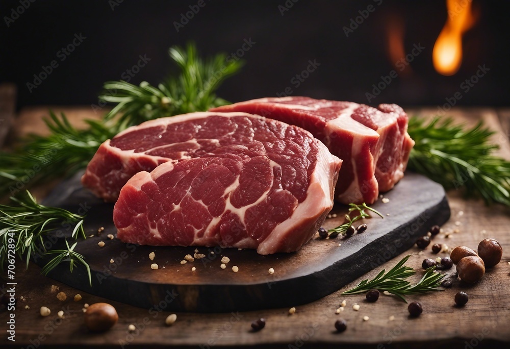 Angus Prime meat beef steaks 
