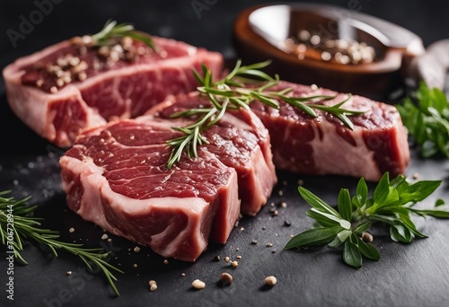 Prime meat steaks fillets Food concept