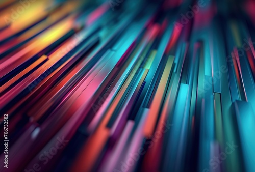 Colorful Abstract Background With Lines. Generative AI.