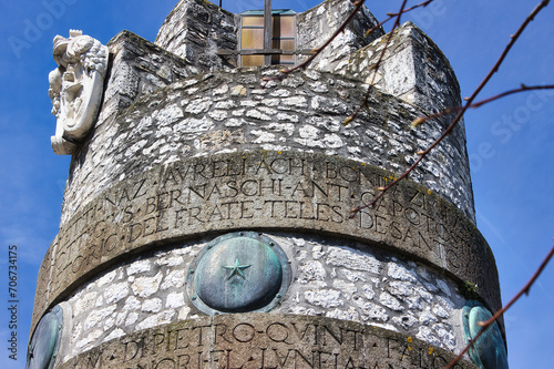 Ghibelline Tower located in the beautiful medieval town of Narni photo