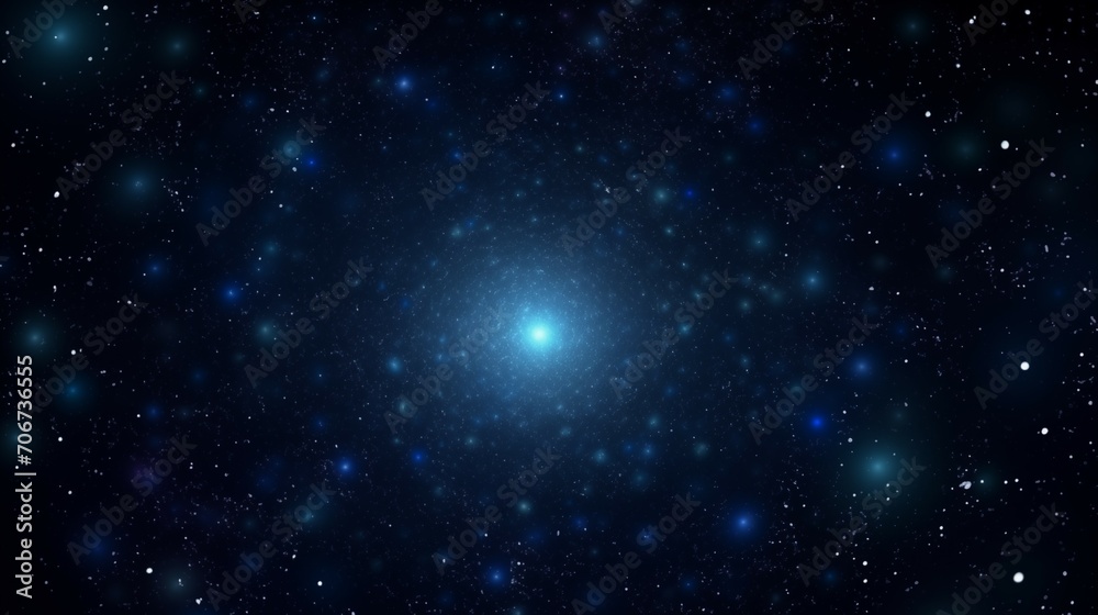 Immersive Spacetime with Realistic Blue Star Field
