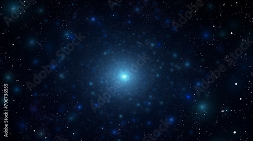 Immersive Spacetime with Realistic Blue Star Field © Psykromia